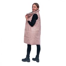 LBM ART műbőr mellény, púder, one size