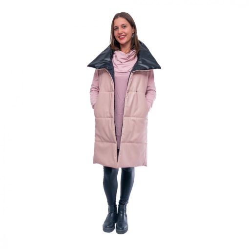 LBM ART műbőr mellény, púder, one size