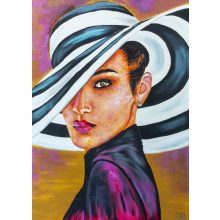 LBM Art - Bella Hadid - művészi vászonnyomat - több méret -.