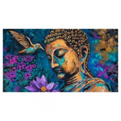 Buddha kolibrivel (eredeti festmény) 145cm x 80cm