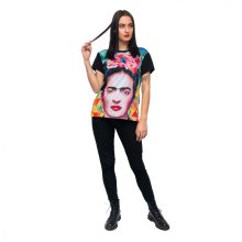 LBM ART póló, színes, Frida mintázattal, one size 