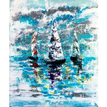 LBM Art Vitorlások - művészi nyomat -  több méret - 40 cm x 50 cm