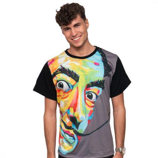 LBM ART férfi póló, szürke, Dali mintázattal