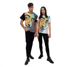 LBM ART férfi póló, szürke, Dali mintázattal