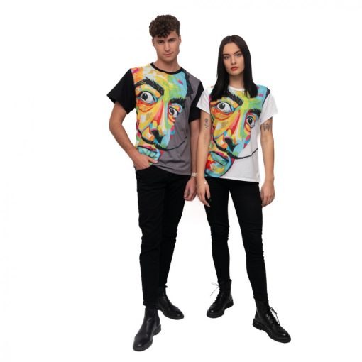 LBM ART férfi póló, szürke, Dali mintázattal