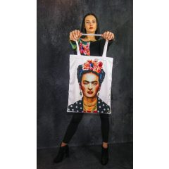 LBM Art Frida Kollekció, fehér, mintás táska