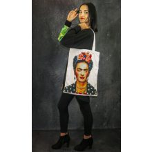LBM Art Frida Kollekció, fehér, mintás táska