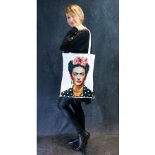 LBM Art Frida Kollekció, fehér, mintás táska