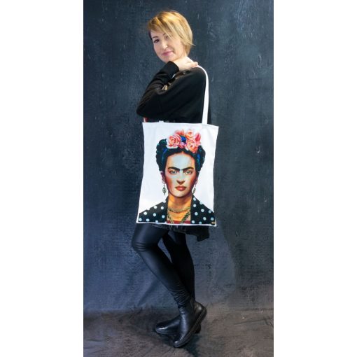 LBM Art Frida Kollekció, fehér, mintás táska