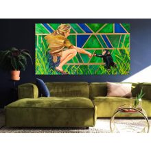 LBM art Jane Goodall művészi vászon nyomat, több méret