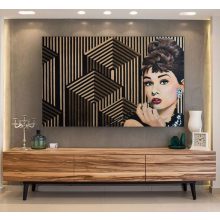 LBM art Audrey művészi vászon nyomat, több méret