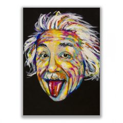  LBM art Einstein művészi vászon nyomat, 50x70 cm - több méret-.