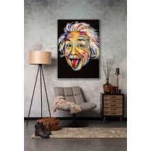 LBM art Einstein művészi vászon nyomat, 50x70 cm - több méret-.