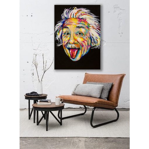 LBM art Einstein művészi vászon nyomat, 50x70 cm - több méret-.